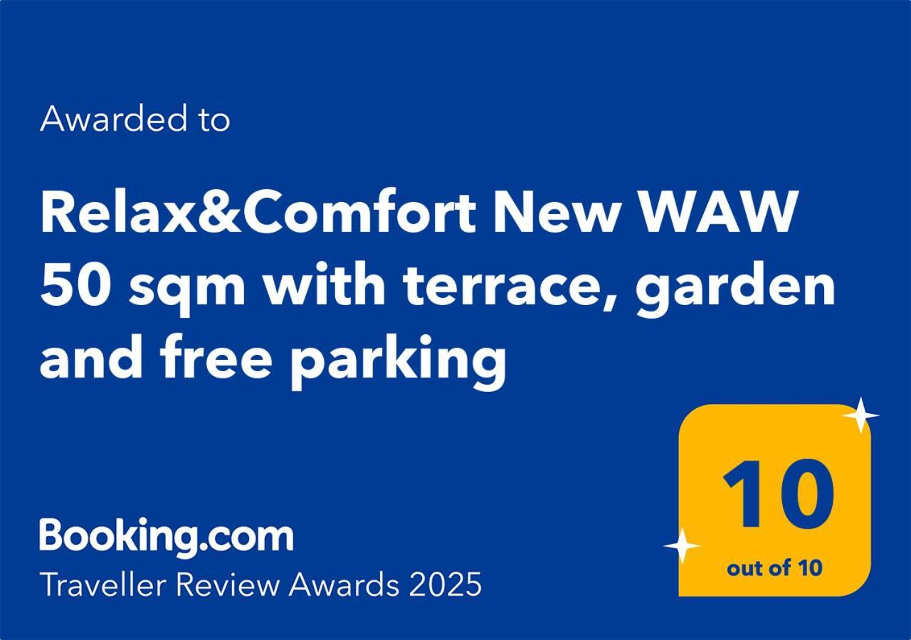 Relax&Comfort New Waw 50 Sqm With Terrace, Garden, Free Parking And Ac ワルシャワ エクステリア 写真